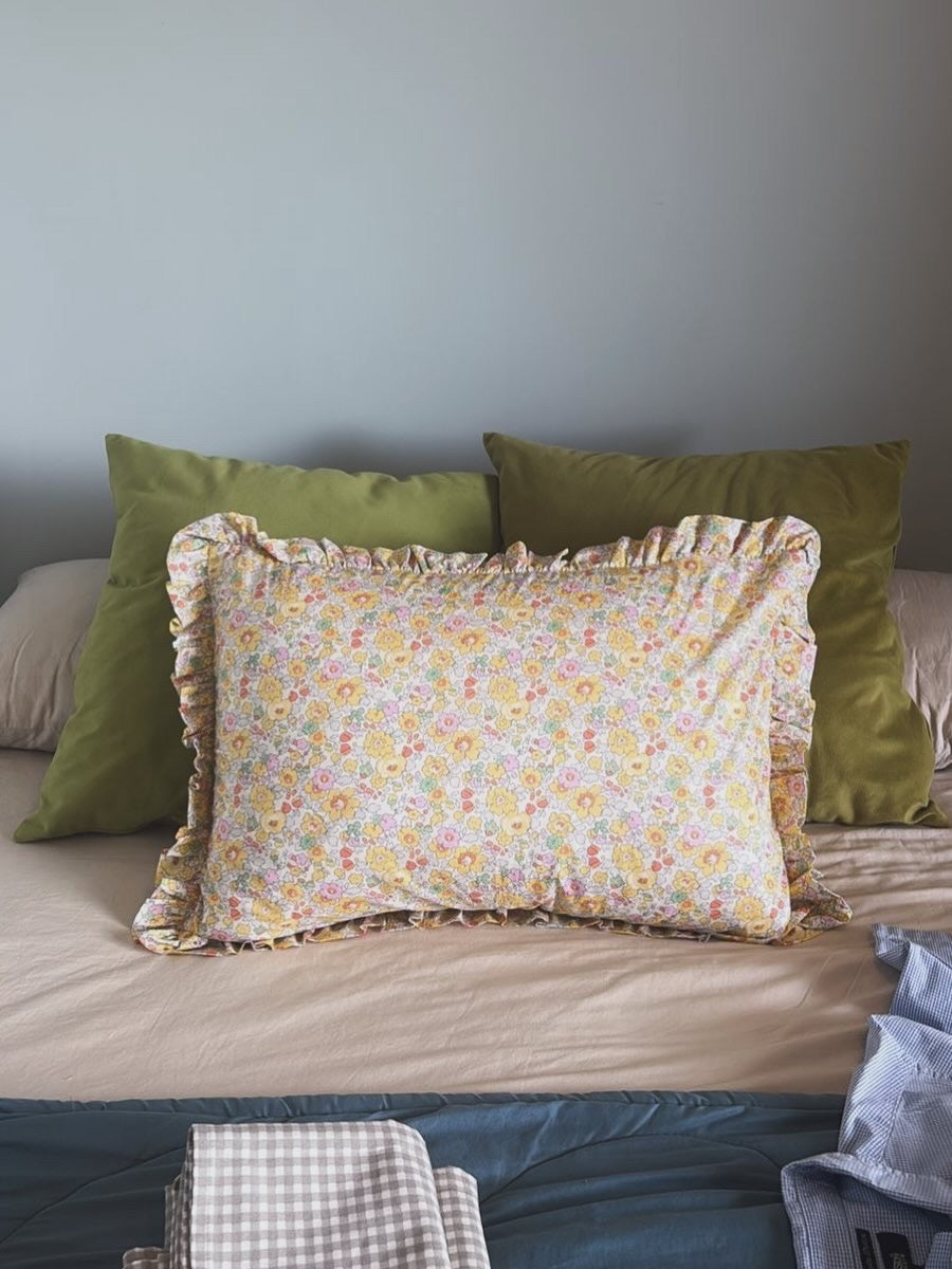Frilly Liberty pillowcase