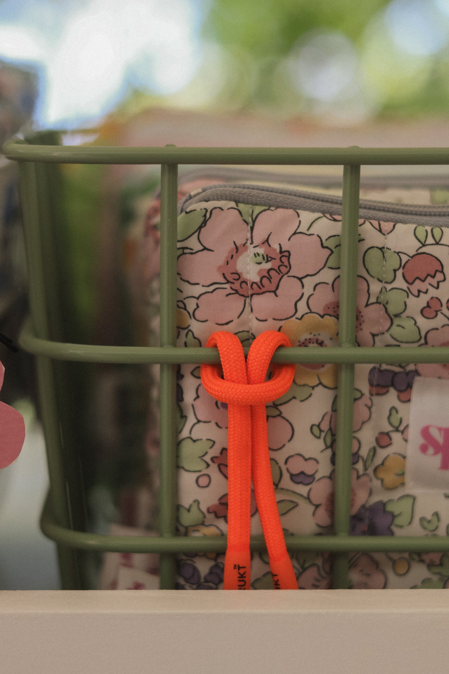 Make-up pouch with frill or charms