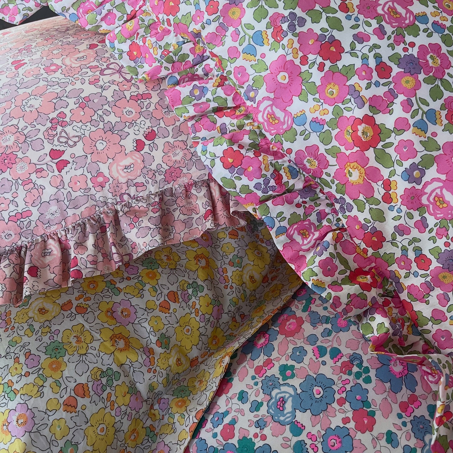 Frilly Liberty pillowcase