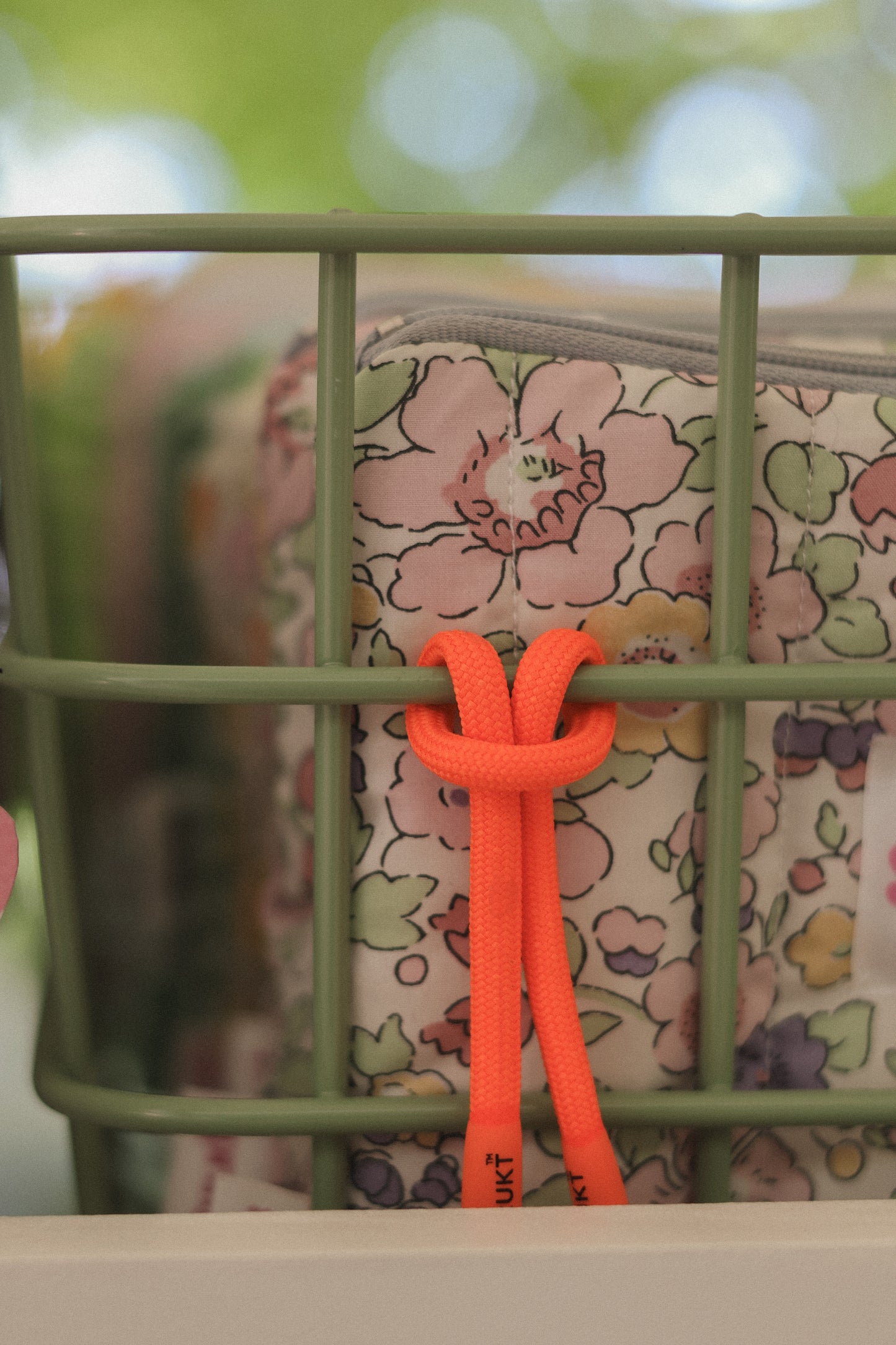 Make-up pouch with frill or charms